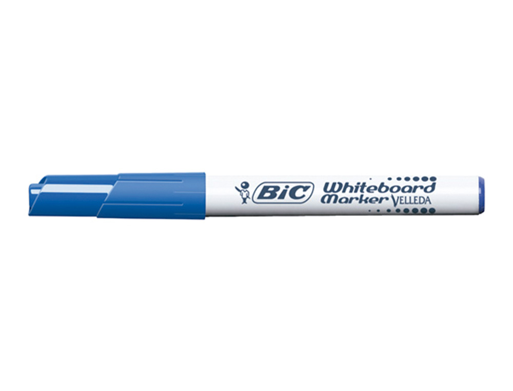MARQUEUR BIC VELLEDA 1741 EFFAÇABLE POINTE OGIVE TRACÉ 2MM ENCRE CÉTONE FORMAT STYLO GRANDE LONGÉVITÉ BLEU
