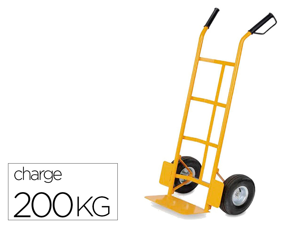 DIABLE VISO MANUTENTION 1100X461X55MM PELLE ACIER     ROUES CAOUTCHOUC CHARGE       MAXIMALE 200KG