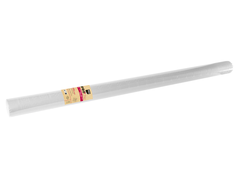 NAPPE PAPIER DAMASSE EXACOMPTA COLORIS BLANC       ROULEAU 1,18X25M