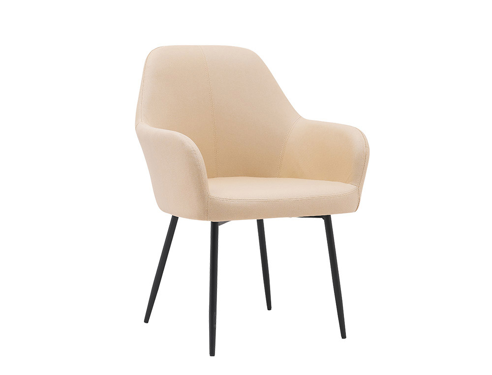 CHAISE CONFIDENT Q-CONNECT SIEMIONE BASE METALLIQUE HAUT MAX 820 LARG 570 PROF 580     COLORIS MARRON