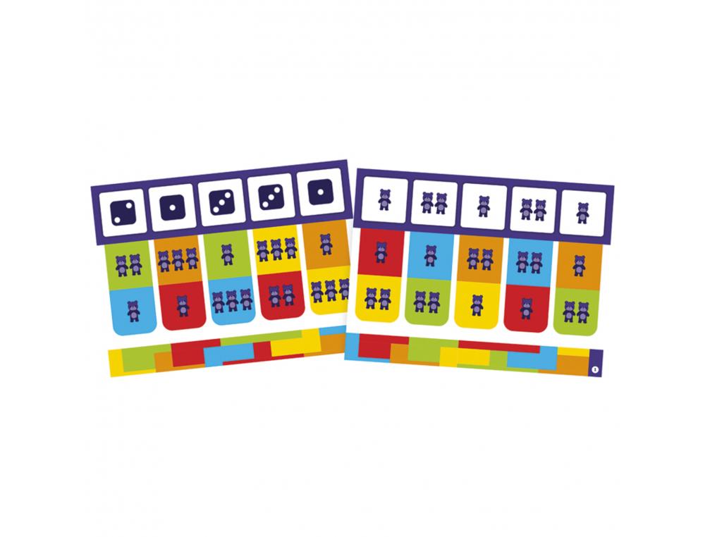 JEU AUTOCORRECTIF COLORCODE NATHAN NOMBRES DE 1 A 3