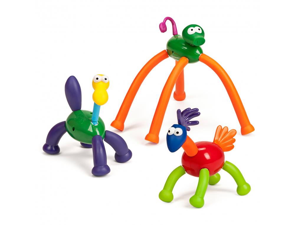 ANIMATCH MINILAND JEU DE CONNEXION ANIMAUX AVEC TETE   JAMBES QUEUES CRETES          ARTICULATIONS MOBILES 31