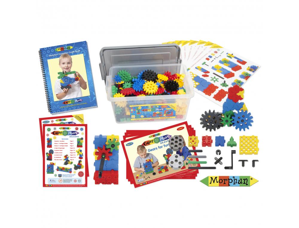 GEAR PHUN ENGRENAGES MORPHUN PREMIERES CONSTRUCTIONS ROUES PIECES ETC 400 PIECES 16      CARTES A4 10 FICHES D