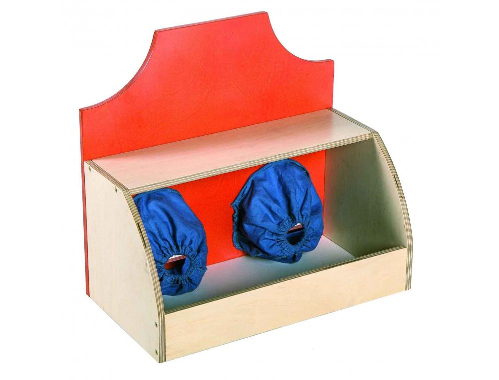 JEUX DE RECONNAISSANCE TACTILE ROLF BOITE MYSTERE EN BOIS EVALUER LA FORME LA      TAILLE VOLUME ET TEXTURE