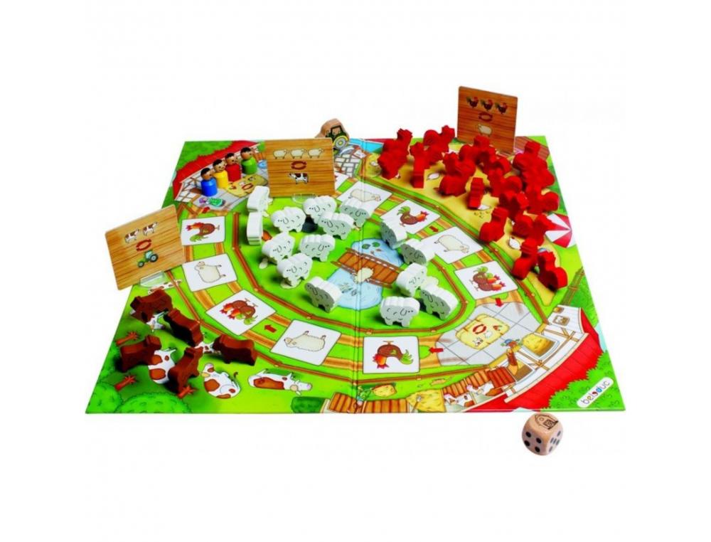 MATHEMATIQUES BELEDUC HAPPY FARM INTERET PEDAGOGIQUE 40   ANIMAUX 1 TRACTEUR 3 PANNEAUX 1 DE SPECIAL 2 A 4 JOUEURS