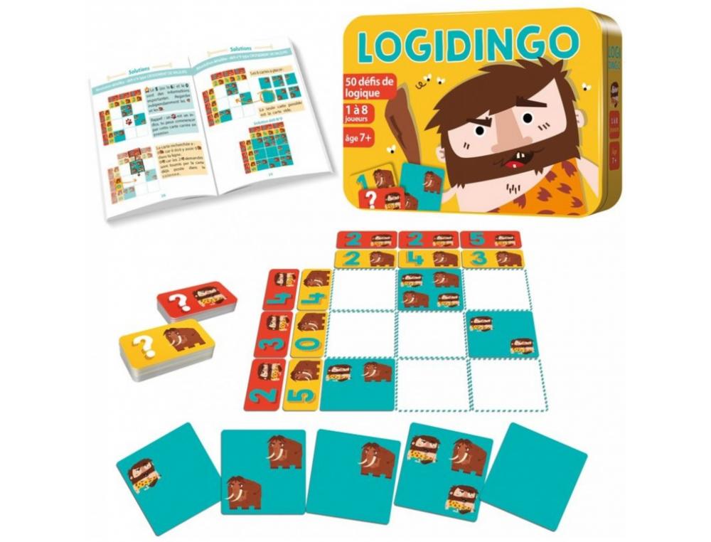 LOGIQUE REFLEXION COCKTAIL GAMES LOGIDINGO 50 DEFIS 4    TYPES DE RAISONNEMENT INTERET PEDAGOGIQUE 48 TUILES 9