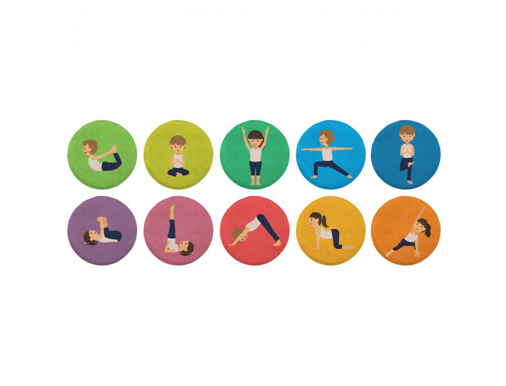 LOT DE 10 COUSSINS ACTIVITES YOGA ACHOKA