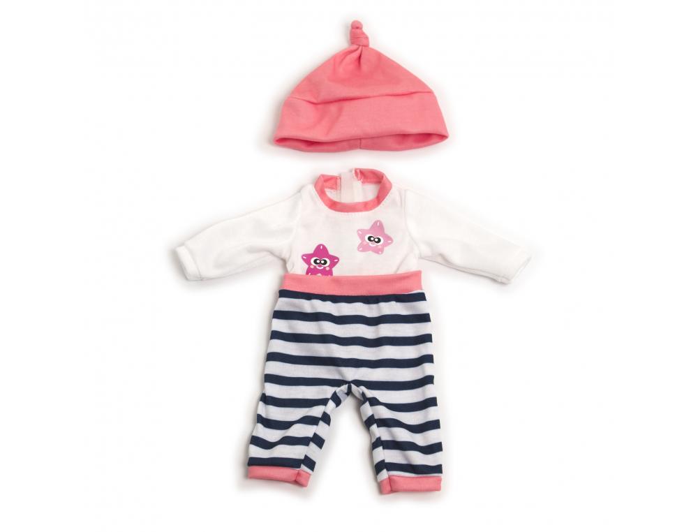 ENSEMBLE PYJAMA 3 PIECES ROSES  FILLES  32CM MINILAND