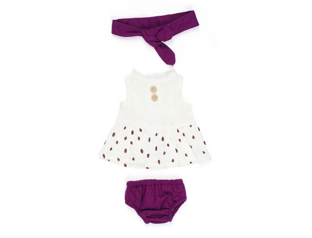 ENSEMBLE FILLES DUNE LOT DE 3 PIECES  32CM ROSE MINILAND