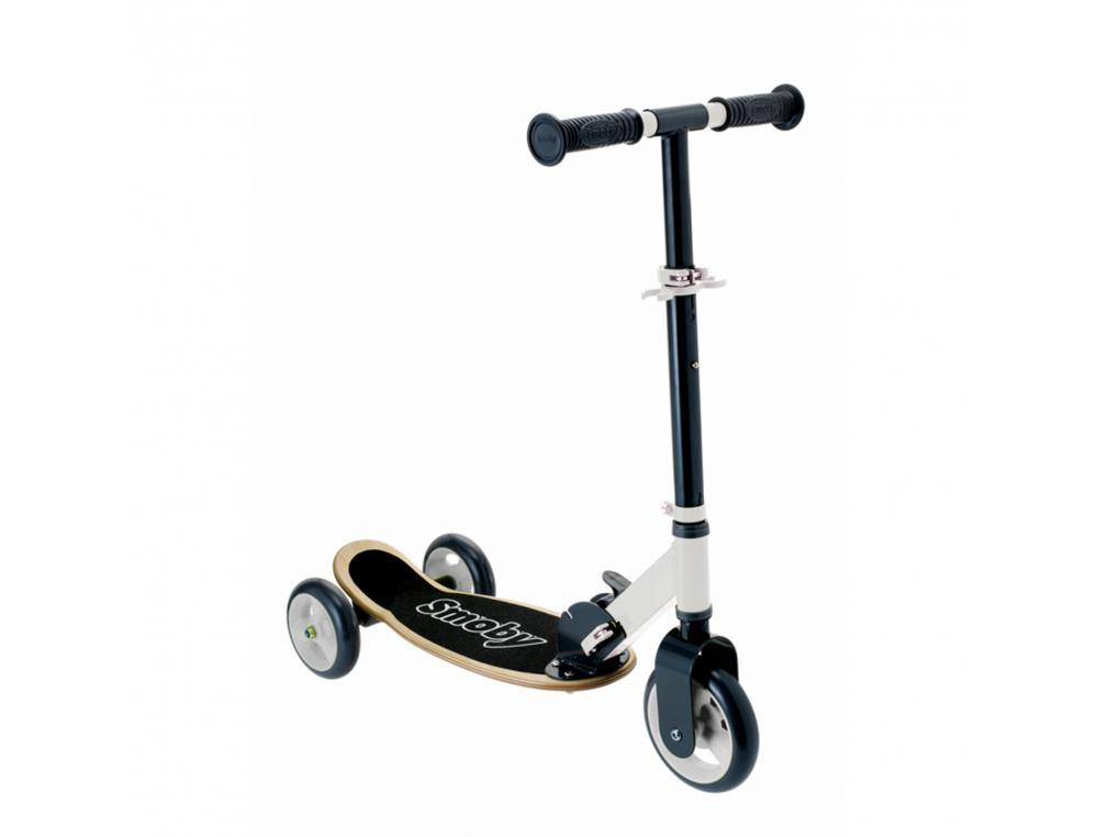 AUTRES CYCLES ET PORTEURS SMOBY PATINETTE BOIS PLIABLE  3 ROUES GUIDON AJUSTABLE      POIDS MAX 20 KG POIGNEES ERGO