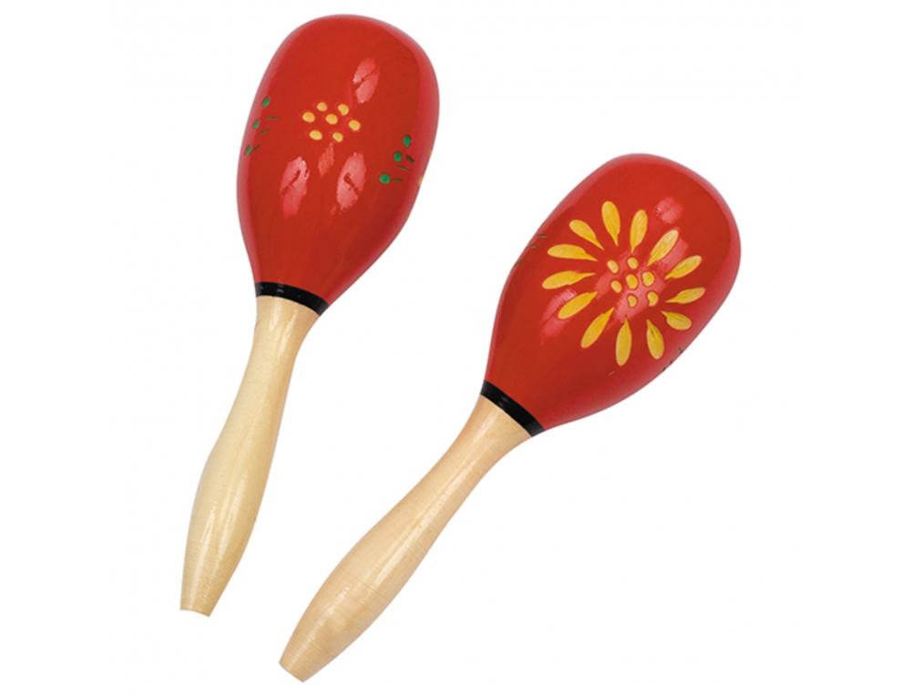 MARACAS FUZEAU EN BOIS 23X7CM LA PAIRE