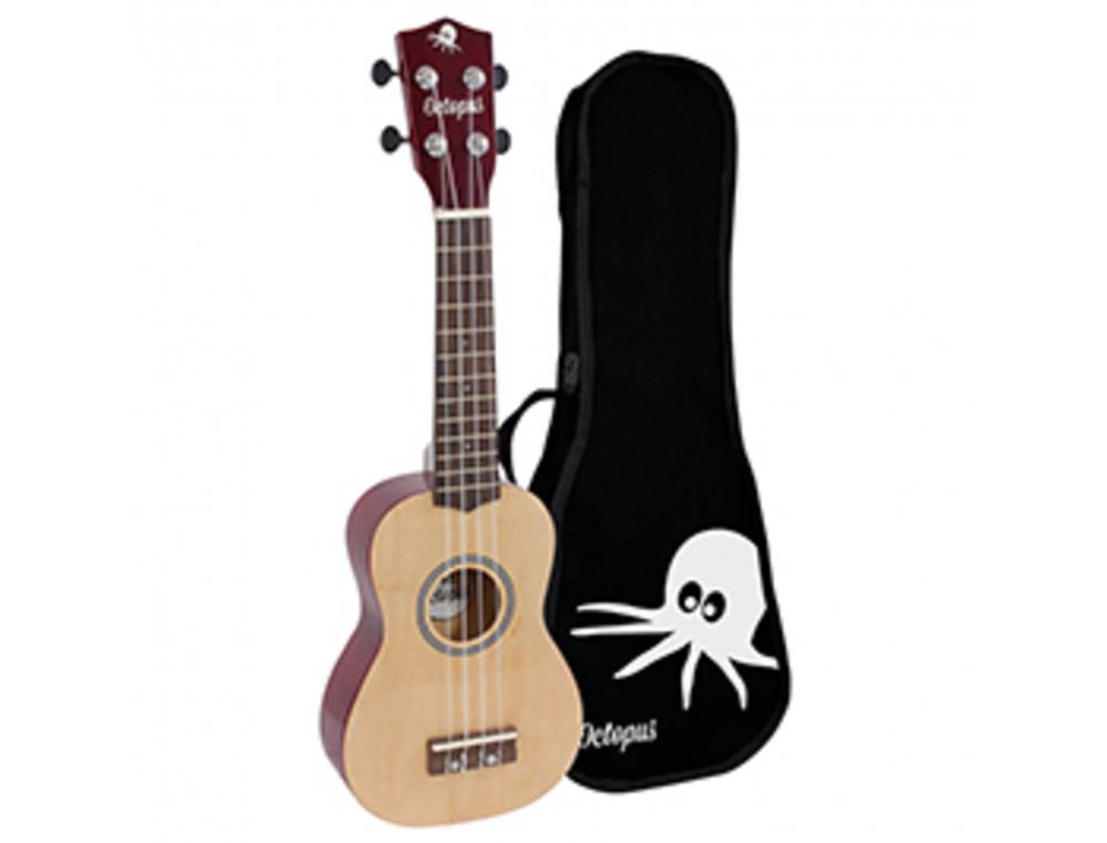 UKULELE FUZEAU EN BOIS AVEC CORDES AQUILA NYLGUT VENDU    DANS UNE HOUSSE