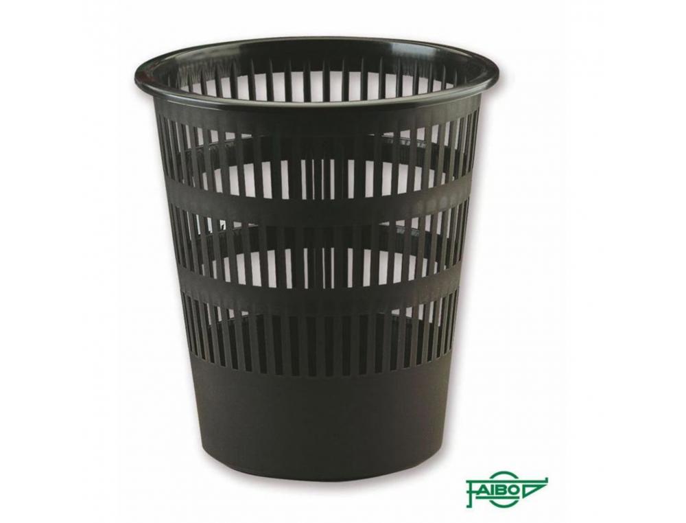 CORBEILLE A PAPIER FAIBO AJOURAGE BAGUETTE RECYCLEE    CAPACITE 12L 31.5X31CM