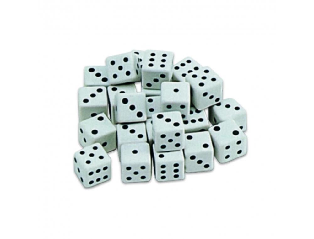 LOT DE DES ARETE 12MM CLULTURE CLUB 25 UNITES