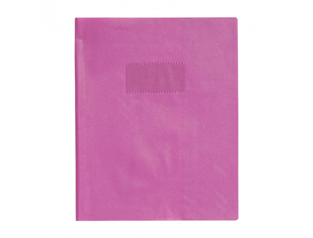 PROTEGE-CAHIER CLAIREFONTAINE 17X22CM PLASTIQUE 22/100E     OPAQUE COLORIS VIOLET