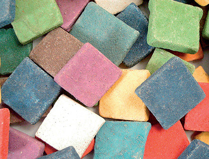 PICE MOSAQUE ANTIQUE FORME ET PAISSEUR IRRGULIRES SEAU 1KG