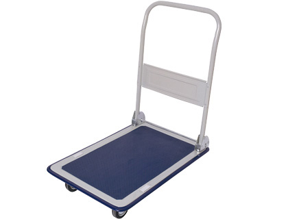 CHARIOT PLIANT 4 ROUES DOSSIER RABATTABLE PLATEFORME TAPIS ANTIDRAPANT CHARGE MAXIMALE 300KG 16.2KG