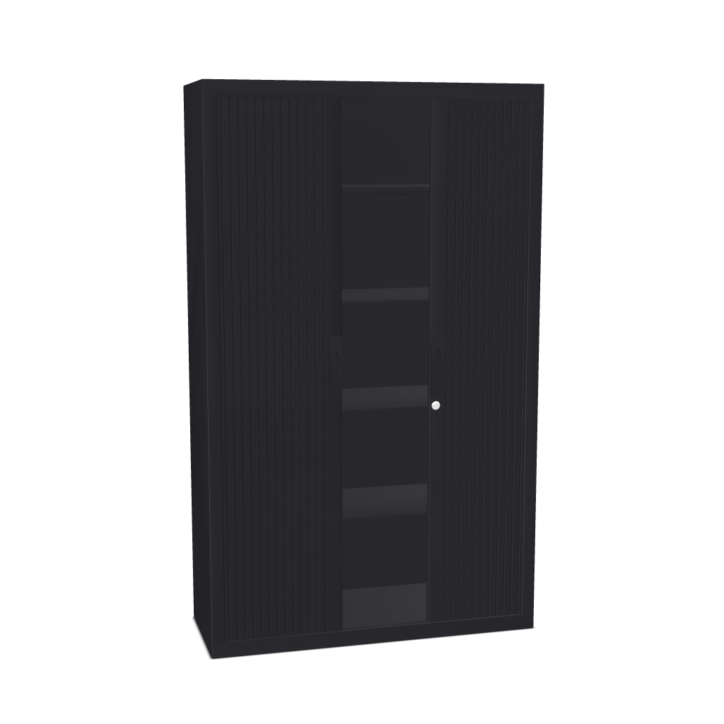 Armoire Haute Rideaux H198 x L120 x P45 + 4 tablettes