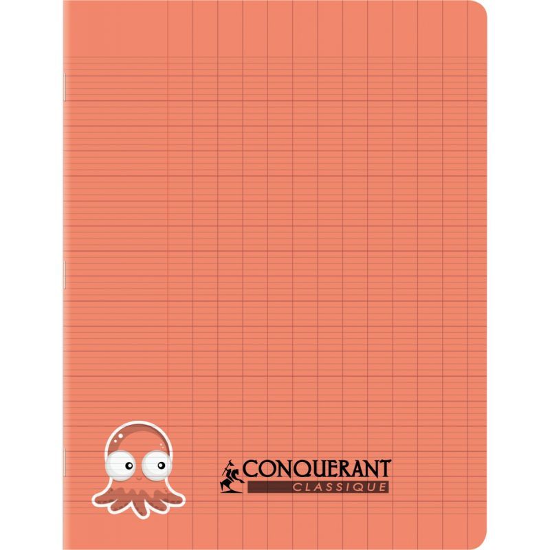 Cahier piqre 32 pages Seys interligne 2,5mm 17x22 90g couverture polypro Orange